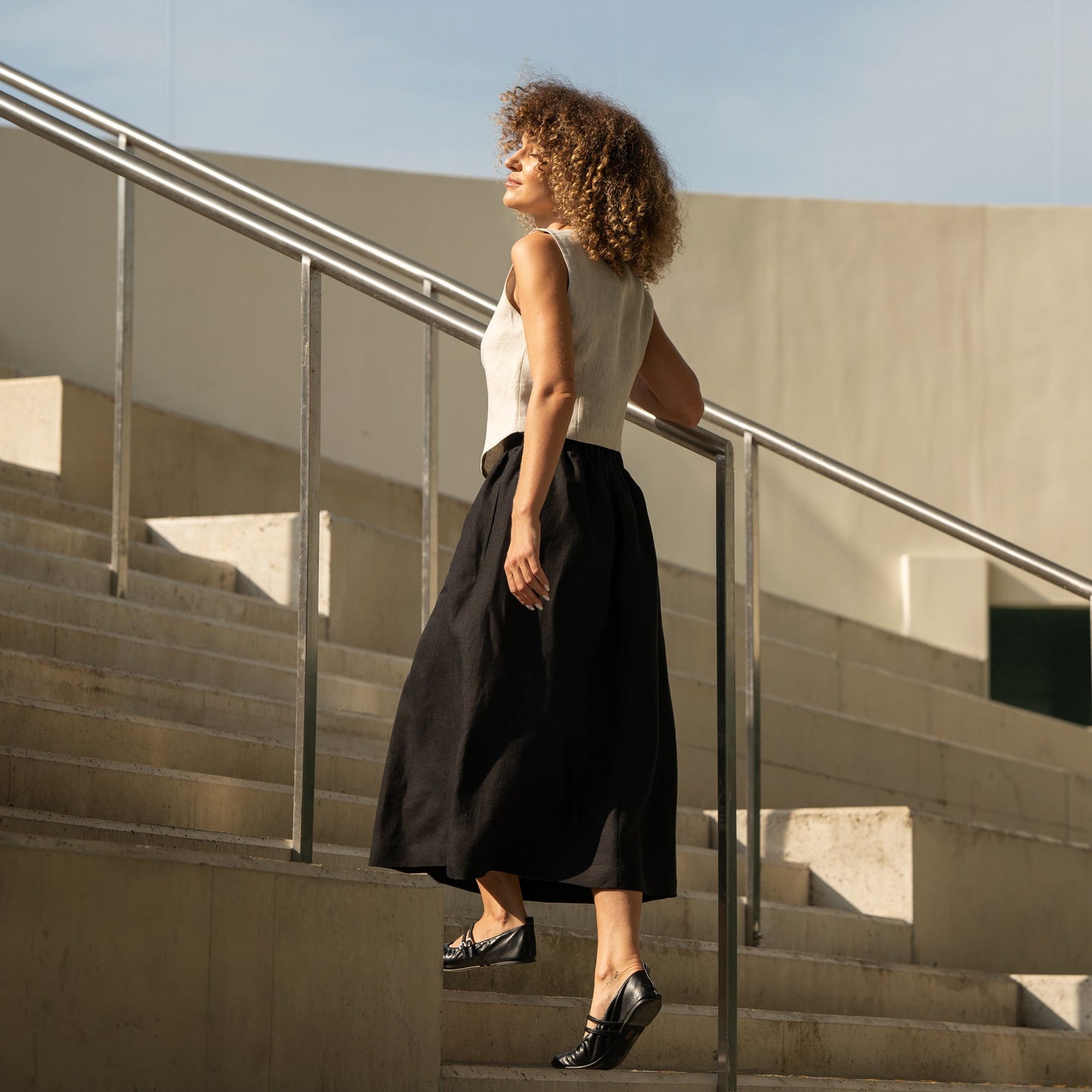 Linen Maxi Skirt Sophia