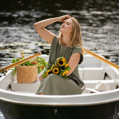 Smock Dress Cecilia Stone Green