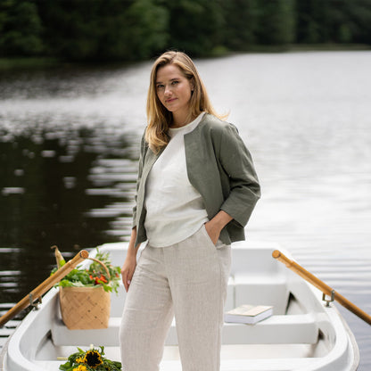 Light Linen Relaxed Jacket Eden