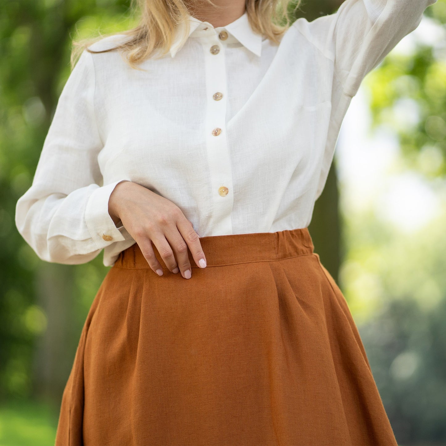 Linen Maxi Skirt Sophia