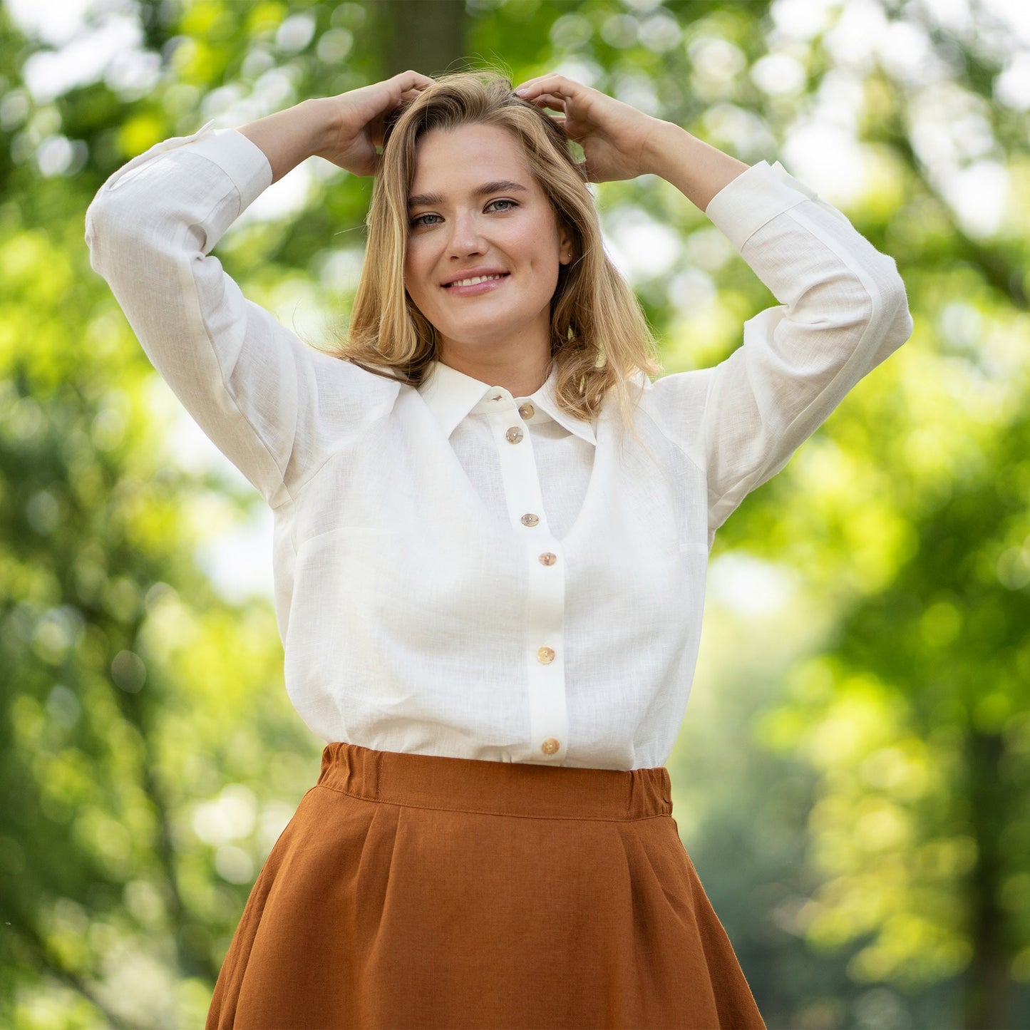 Women's Button-Up Blouse Rebeca