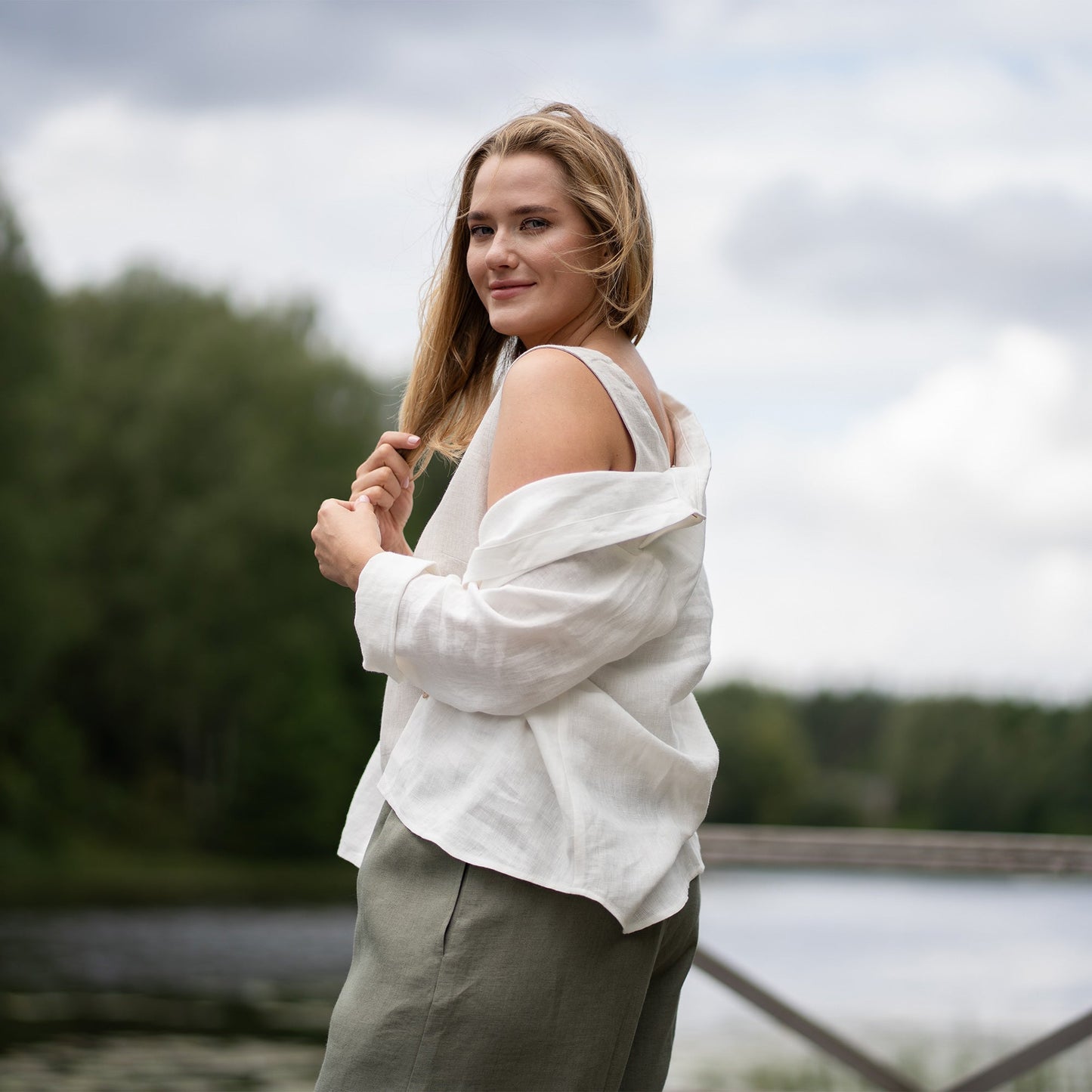 Women's Button-Up Blouse Rebeca