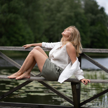 Linen Bermuda Shorts Demi