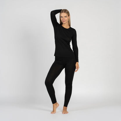 Women's 160 2-Piece Thermal Set Black