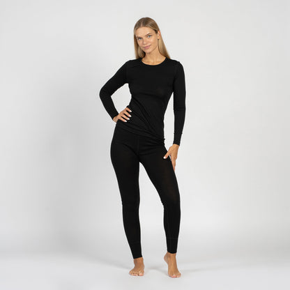 Women's 160 2-Piece Thermal Set Black