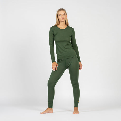 Women's 160 2-Piece Base Layer Set Dark Green