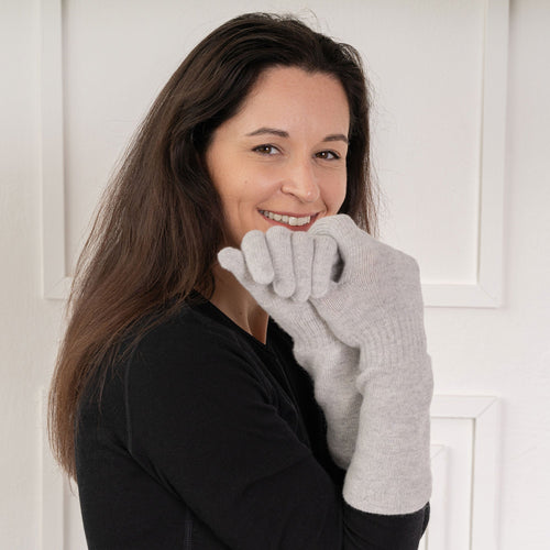 Women's Knit Cashmere Long Gloves