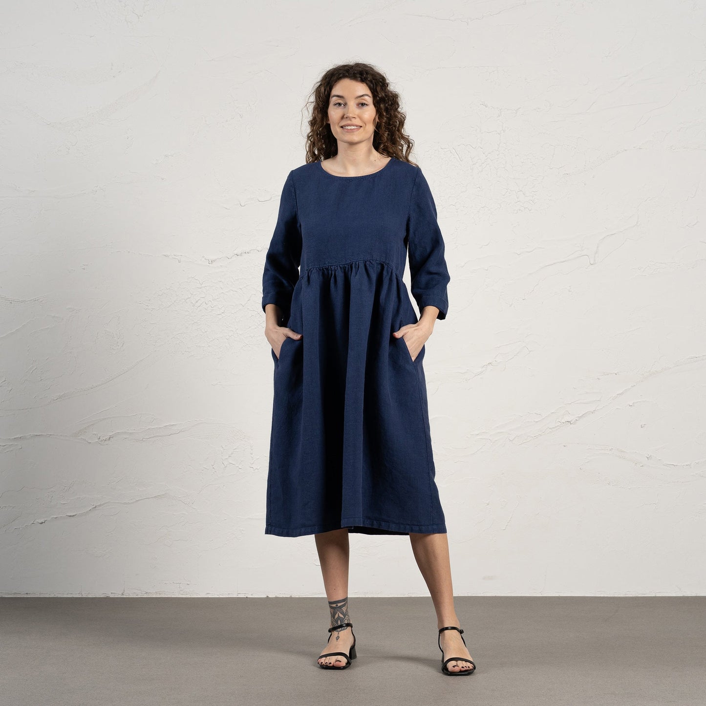 Smock Dress Lucy Storm Blue