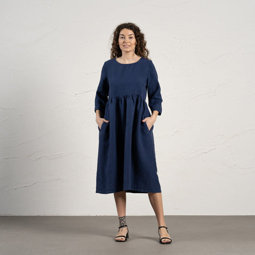 Smock Dress Lucy Storm Blue