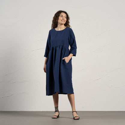 Smock Dress Lucy Storm Blue