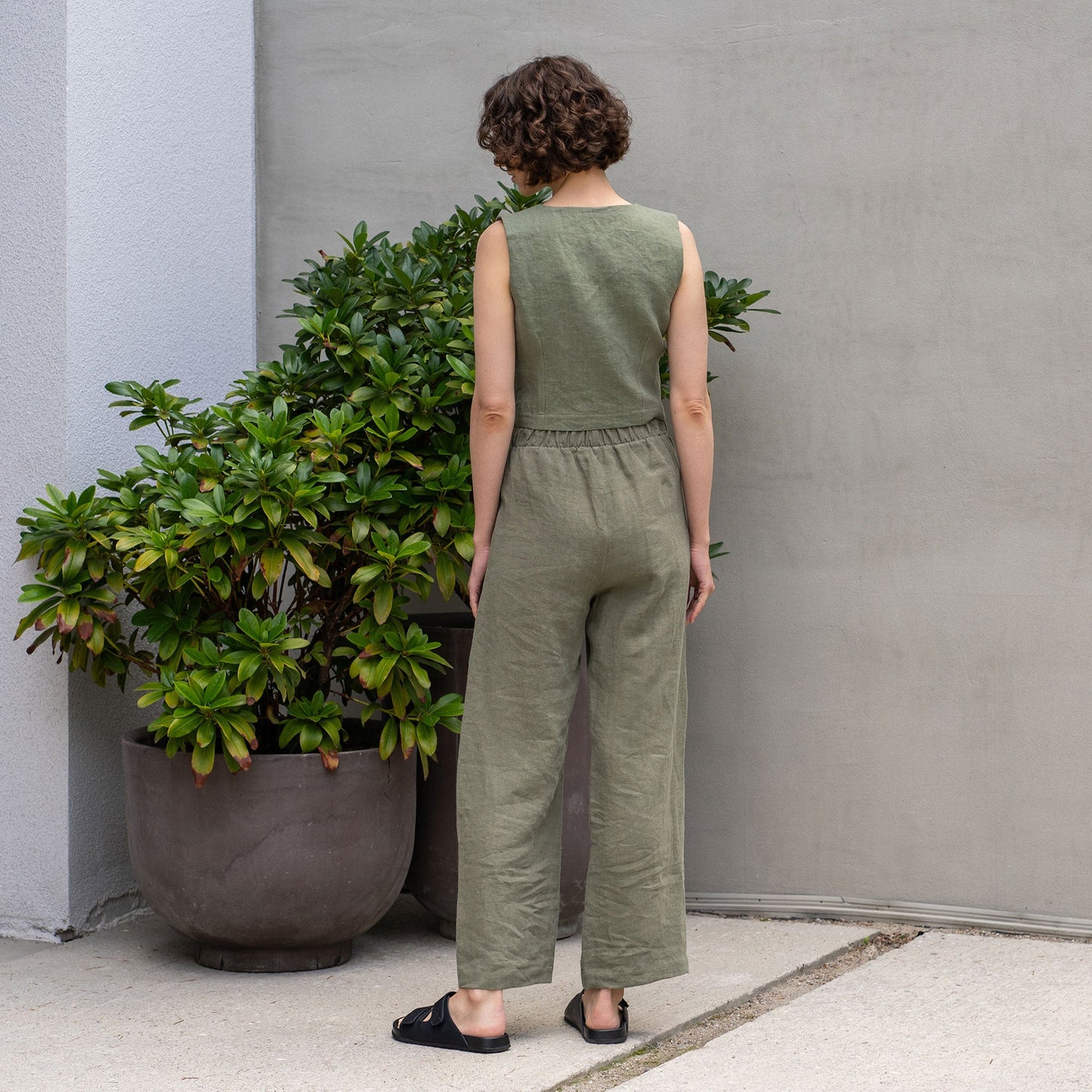 Women's Linen Waistcoat Ava