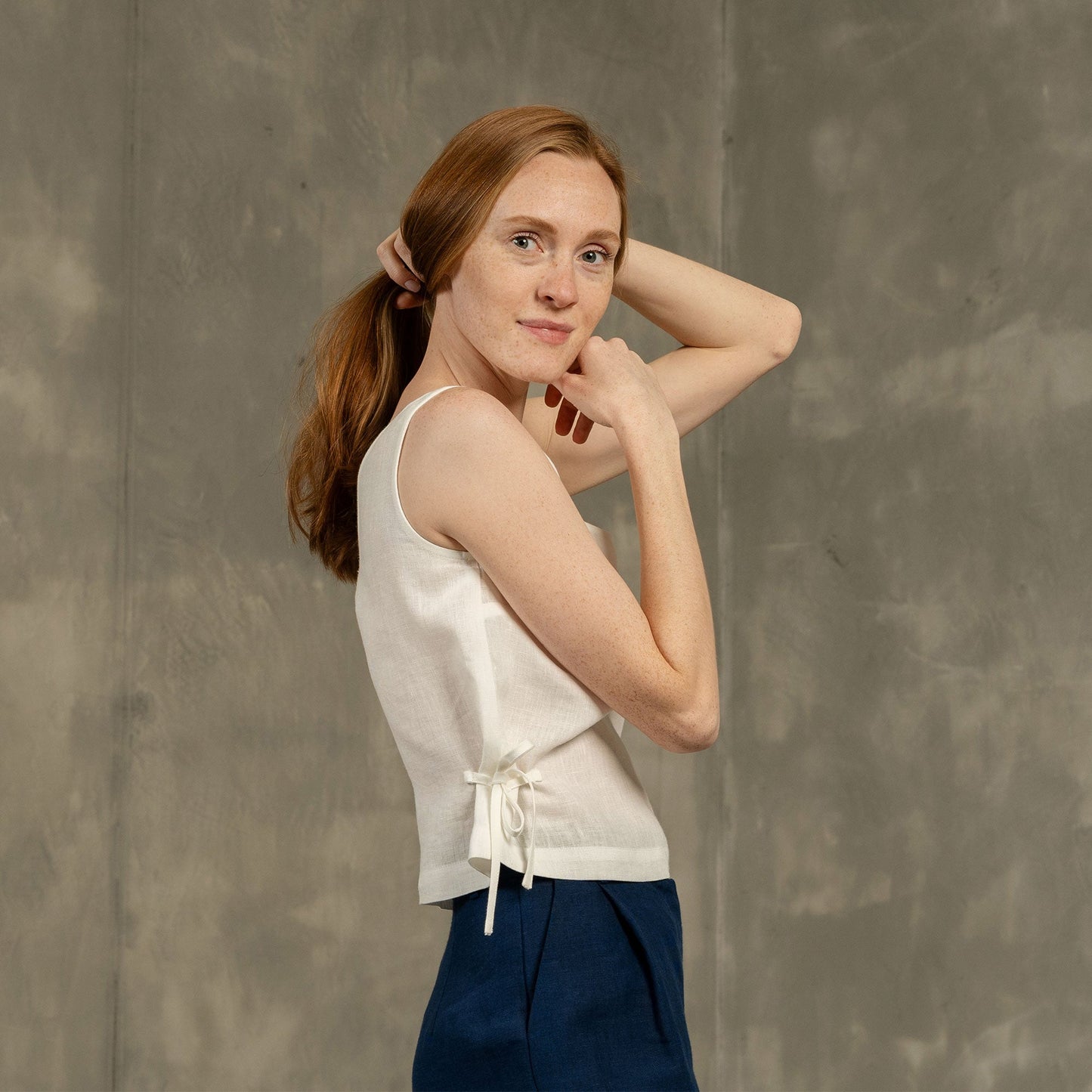 Bow Side Tie Top Audrey