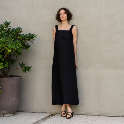 Maxi Linen Summer Dress Fiona