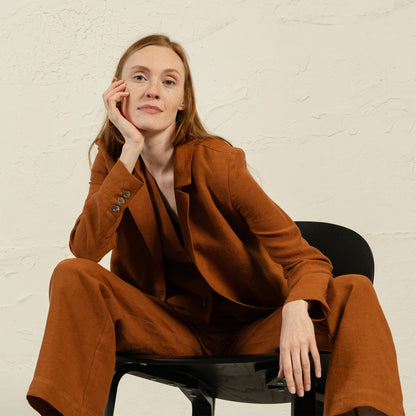 100% Linen Blazer Quin