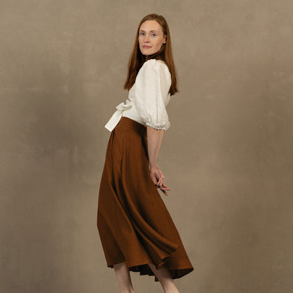 Linen Circle Skirt Evelyn