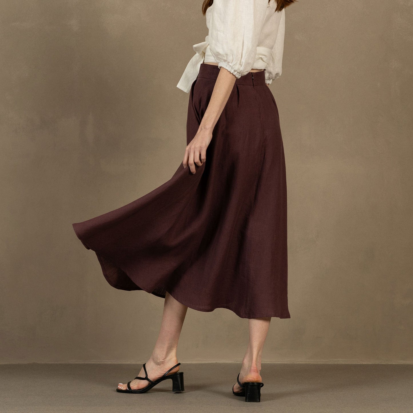 Linen Circle Skirt Evelyn