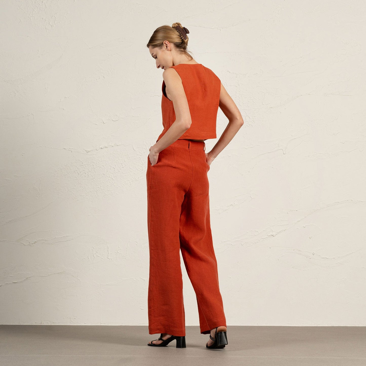 Elegant Linen Waistcoat Ava