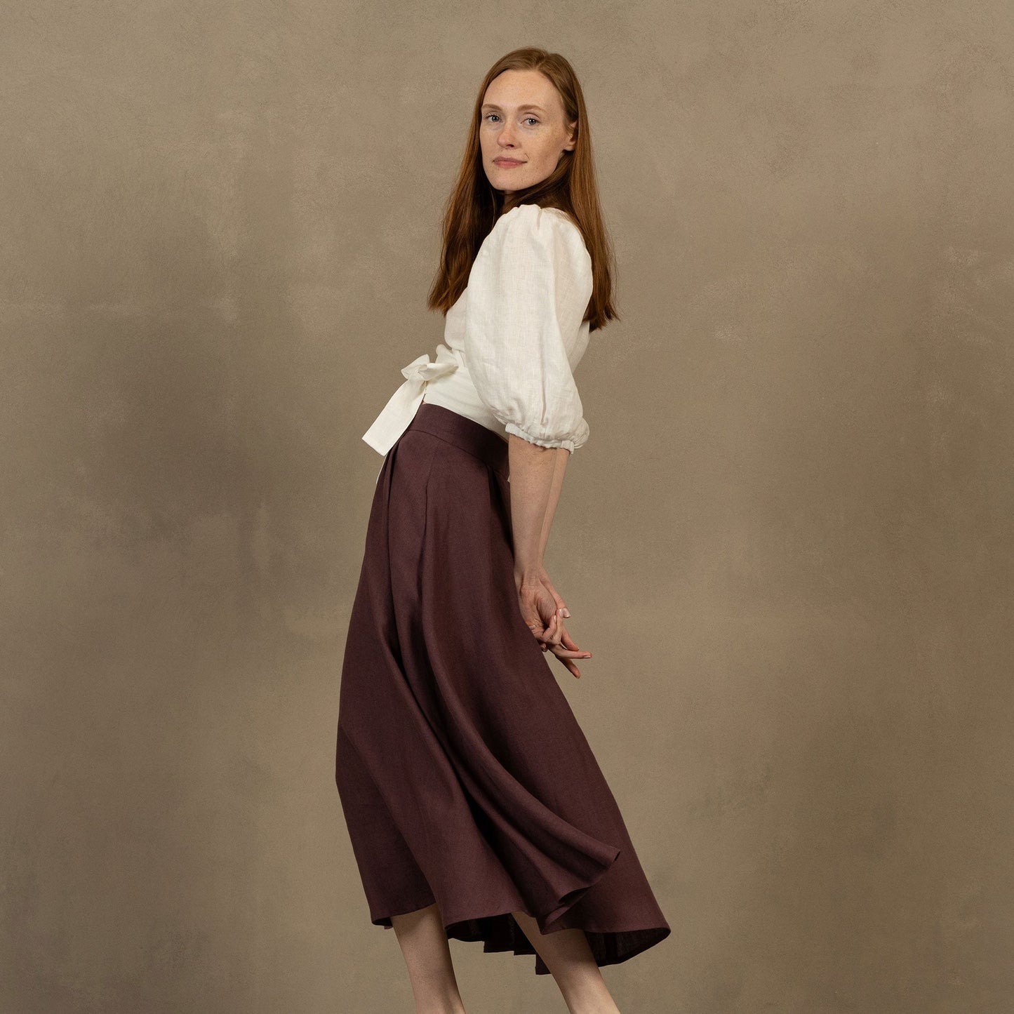Linen Circle Skirt Evelyn
