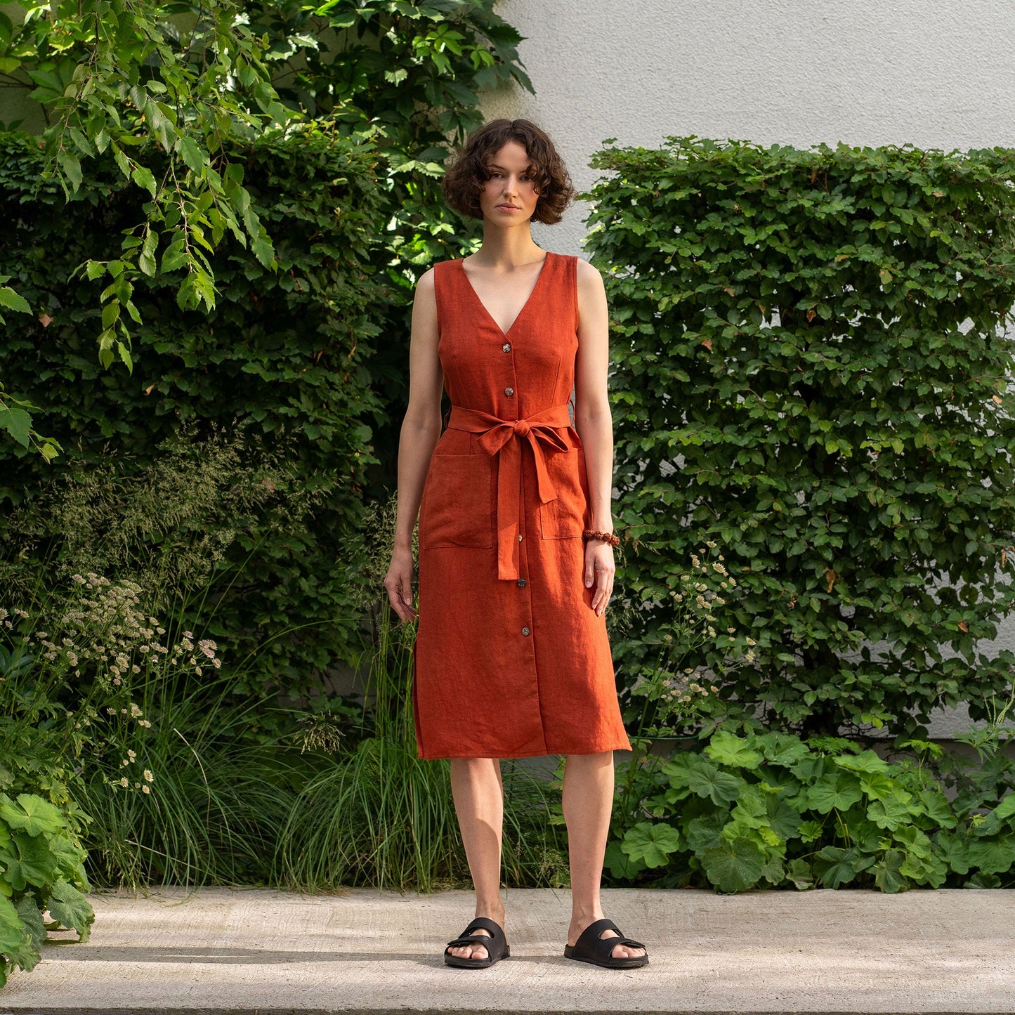 Linen Safari Dress Sierra