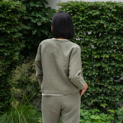 Light Linen Relaxed Jacket Eden