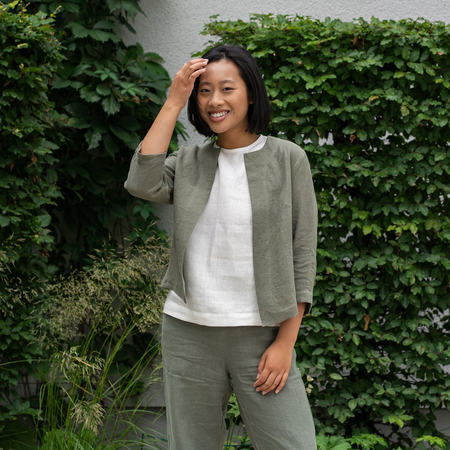 Light Linen Relaxed Jacket Eden