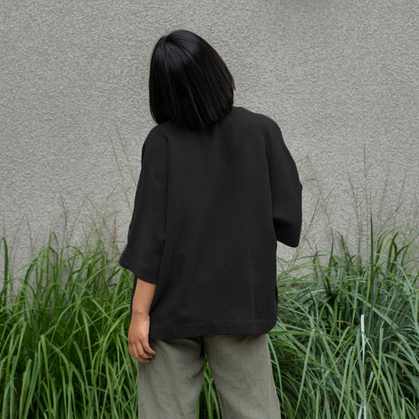Linen Kimono Wrap Top Sakura
