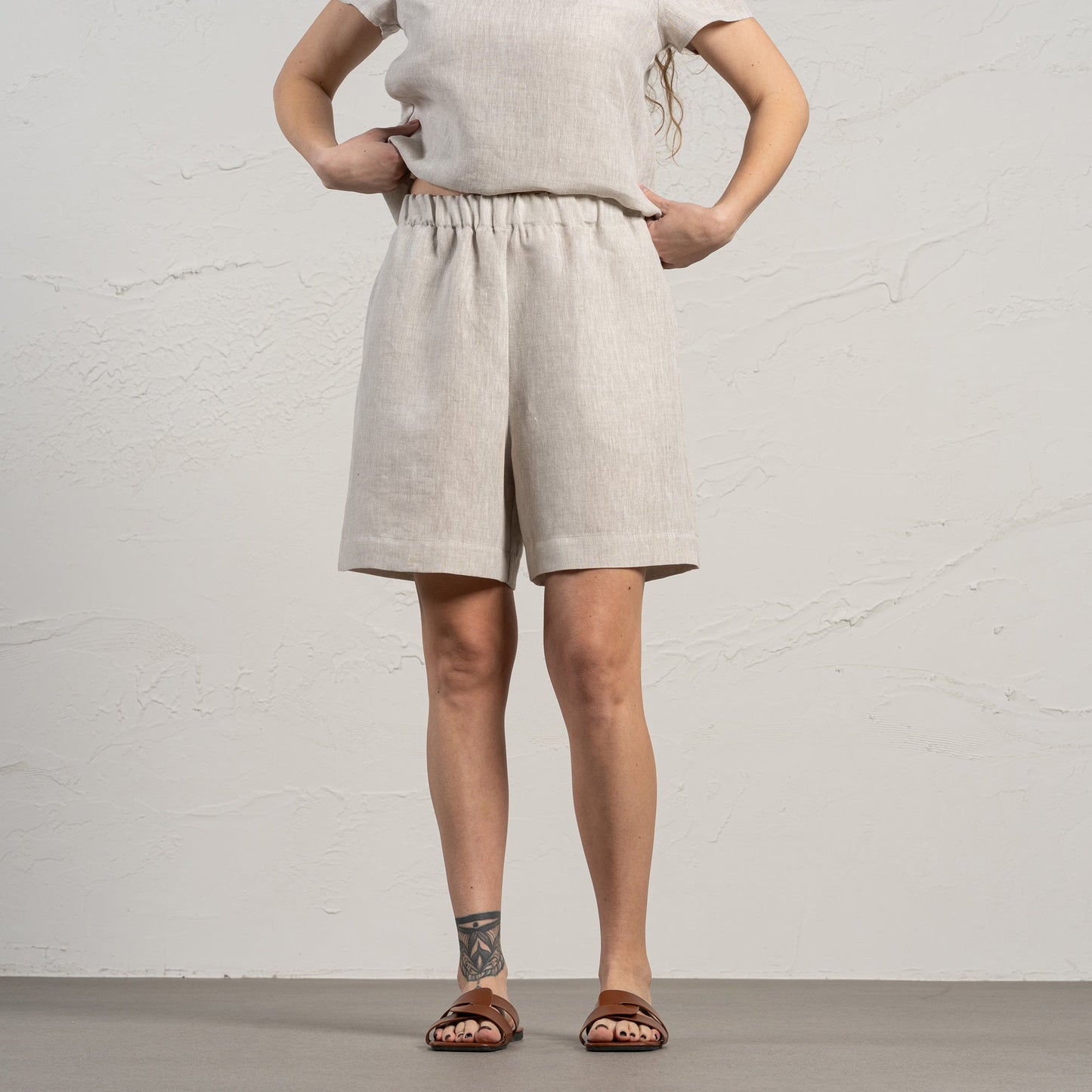 Linen Bermuda Shorts Demi