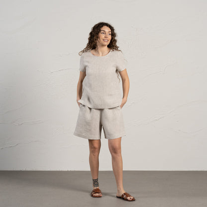 Linen Bermuda Shorts Demi