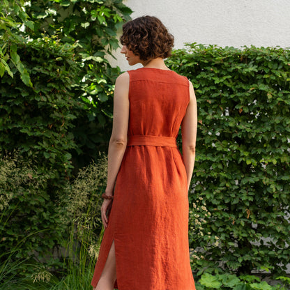Linen Safari Dress Sierra