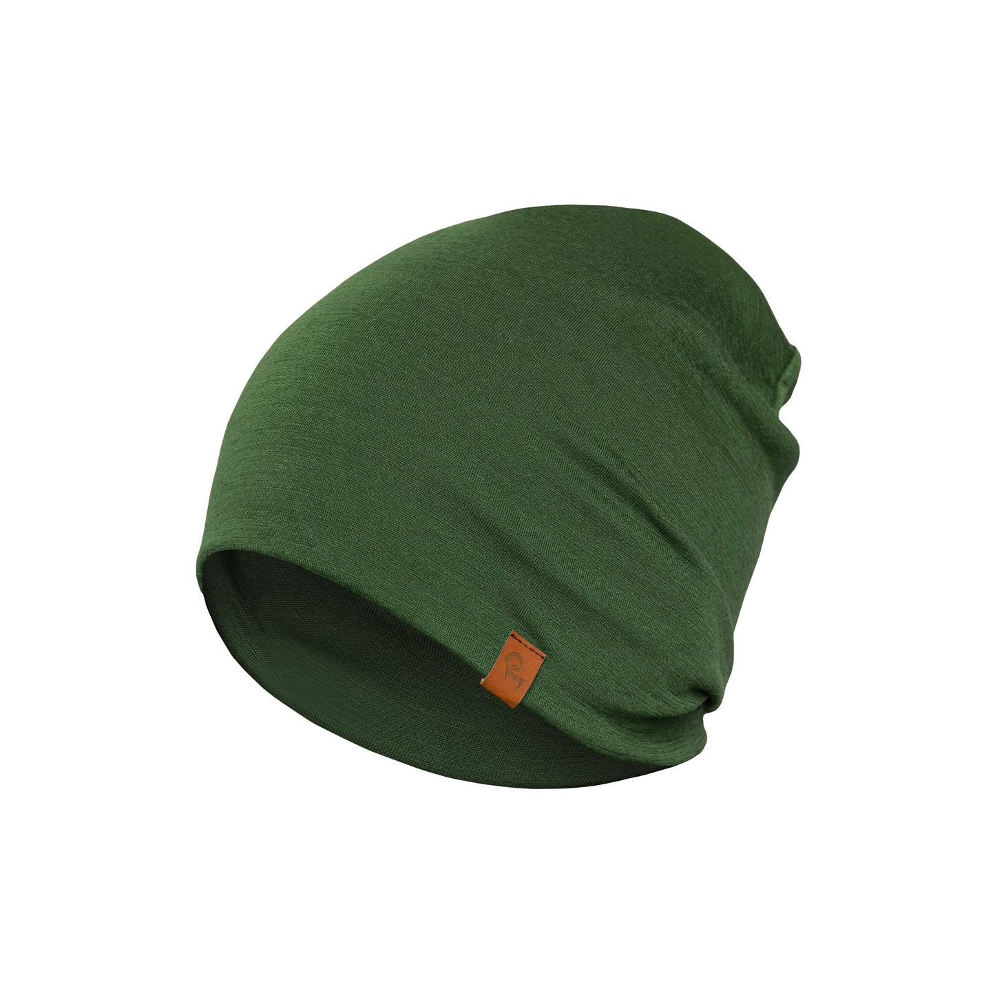 Unisex 100% Merino Beanie Dark Green
