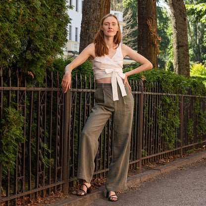 Wide Leg Pants Lotus