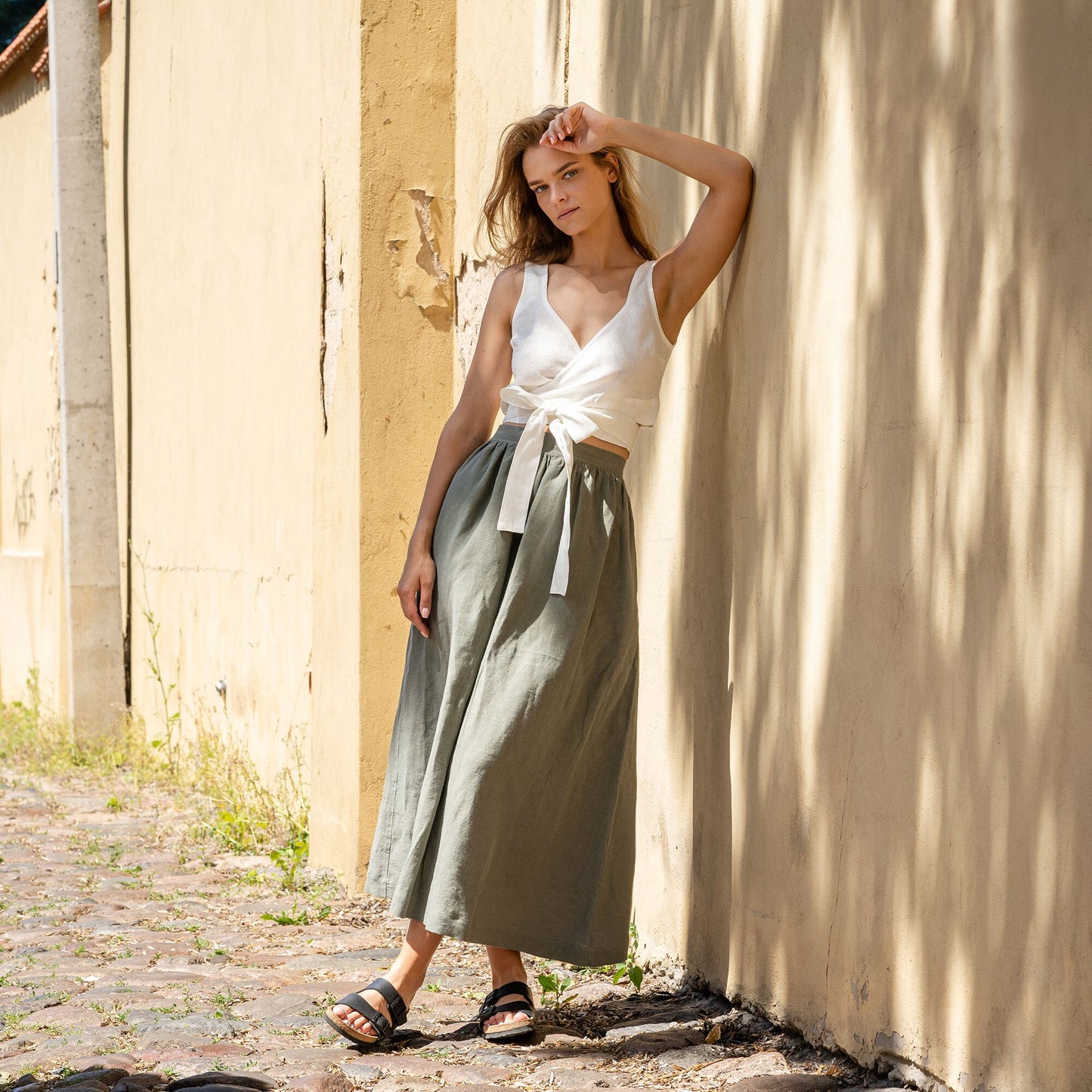 Linen Maxi Skirt Sophia