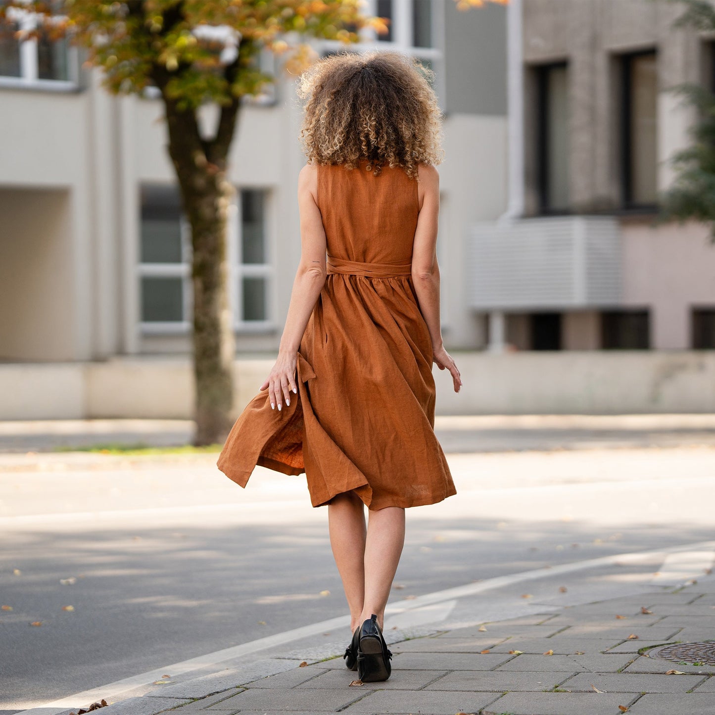 Linen Wrap Dress Macie
