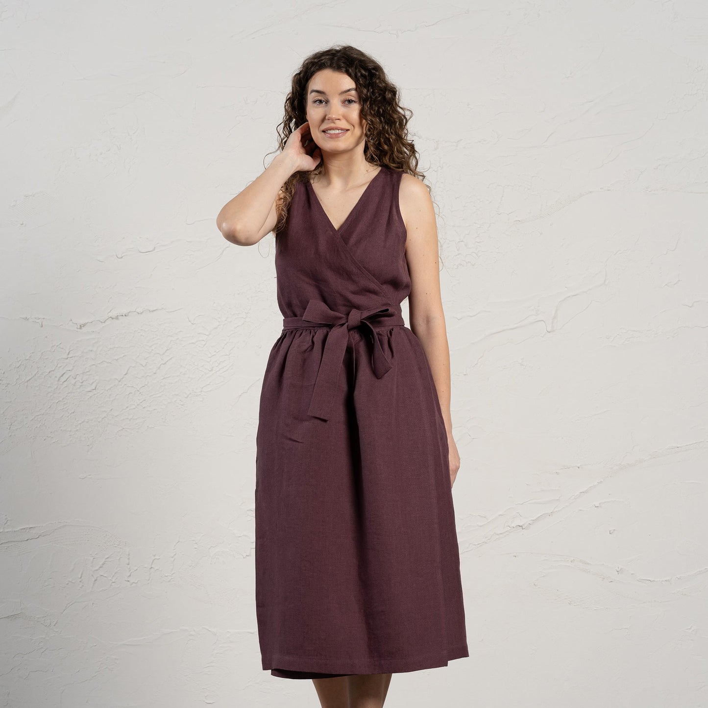 Linen Wrap Dress Macie