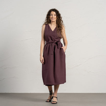 Linen Wrap Dress Macie