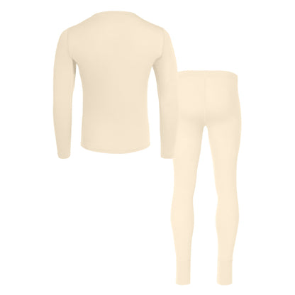 Men's 160 Long Sleeve & Bottom 2-Piece Natural