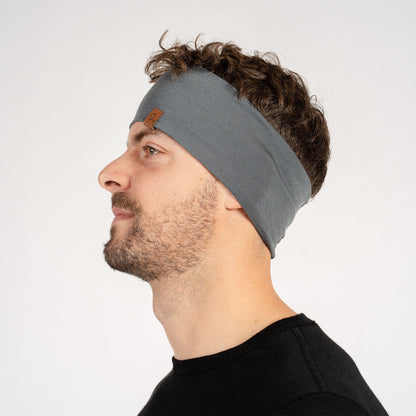 Men's Wide Headband Perfect Gray