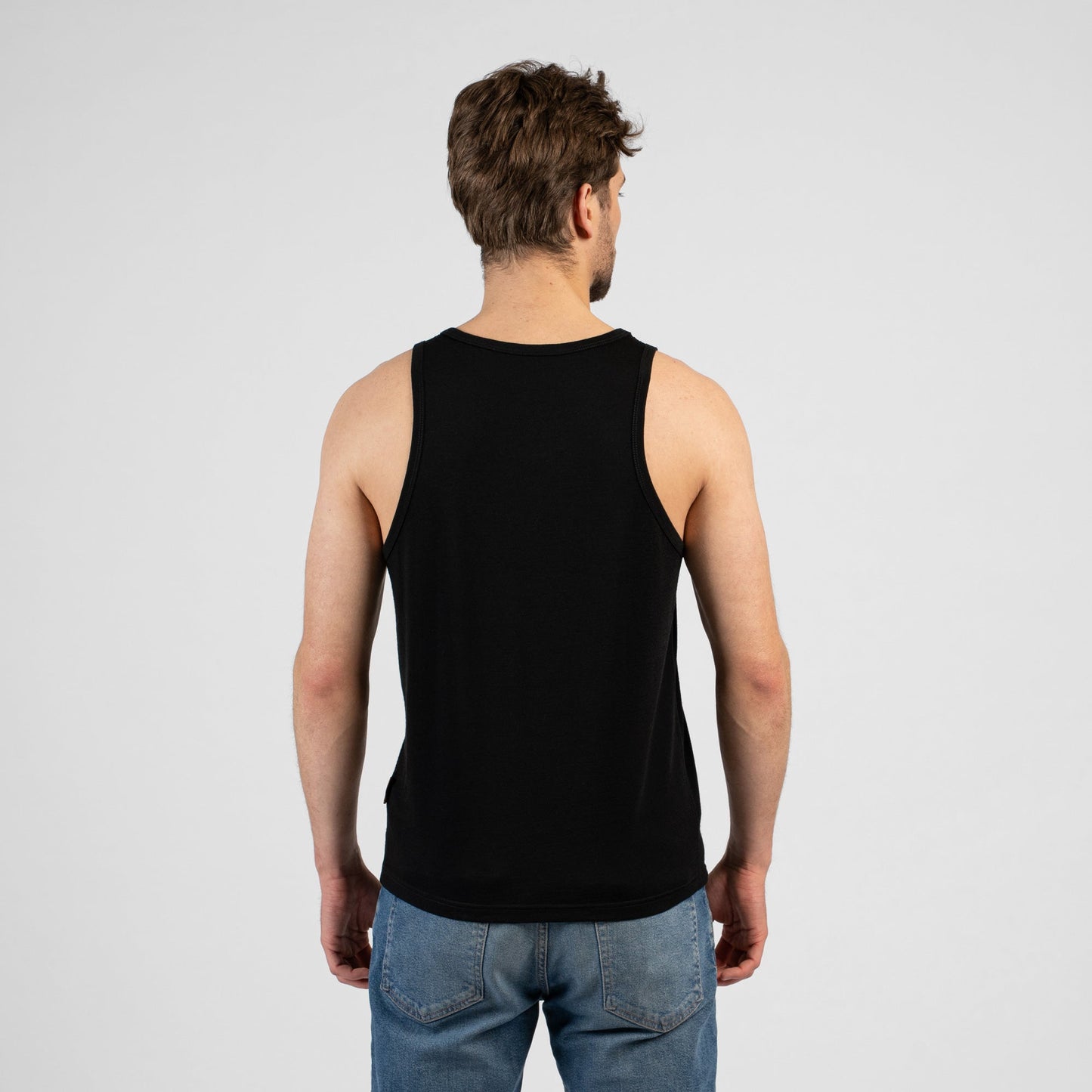 Men's Merino Tank Top Black