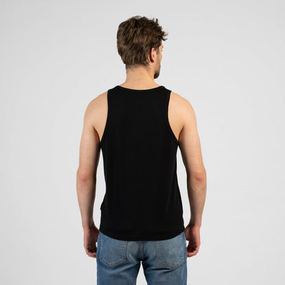 Men's Merino Tank Top Black