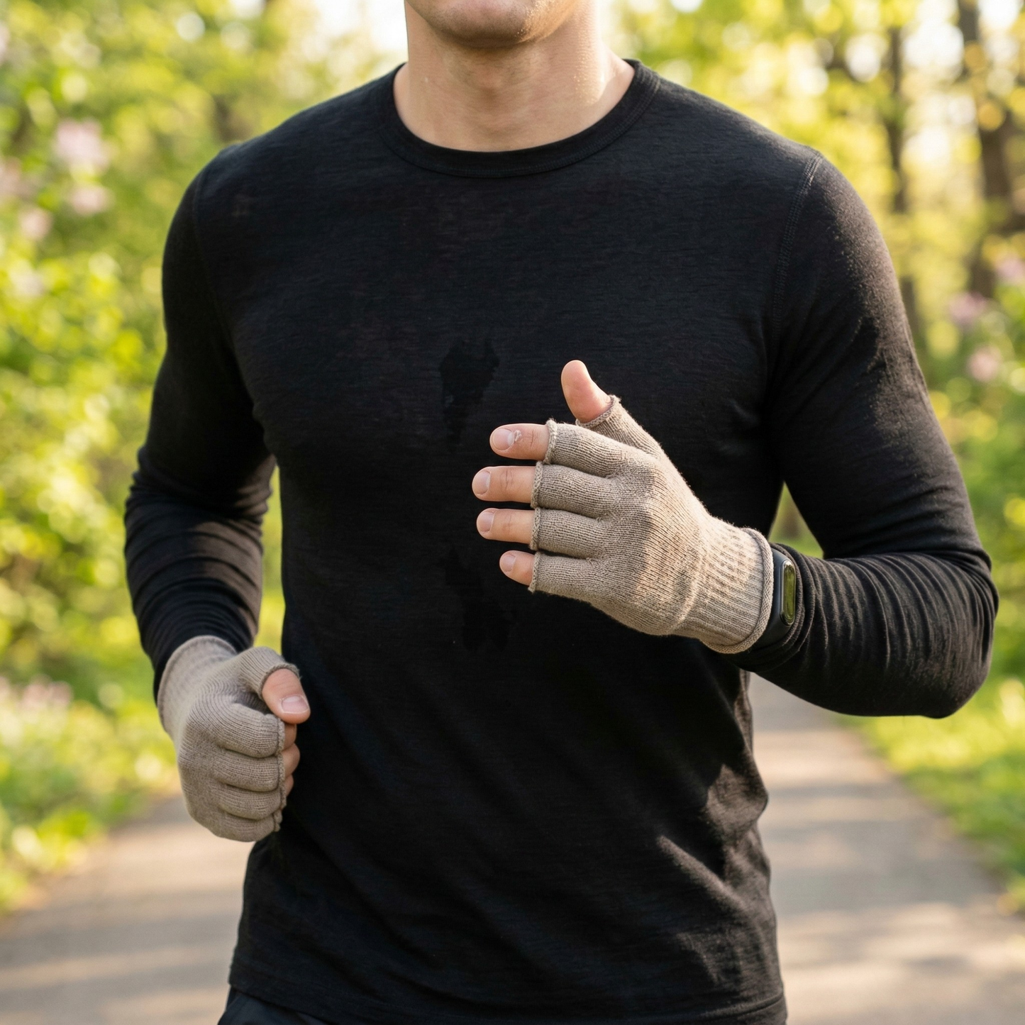 Merino Fingerless Gloves for Men