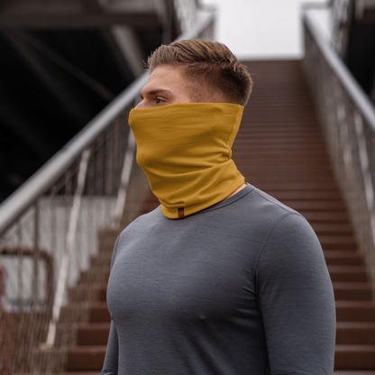Men's Merino Summer Neck Gaiter Yellow