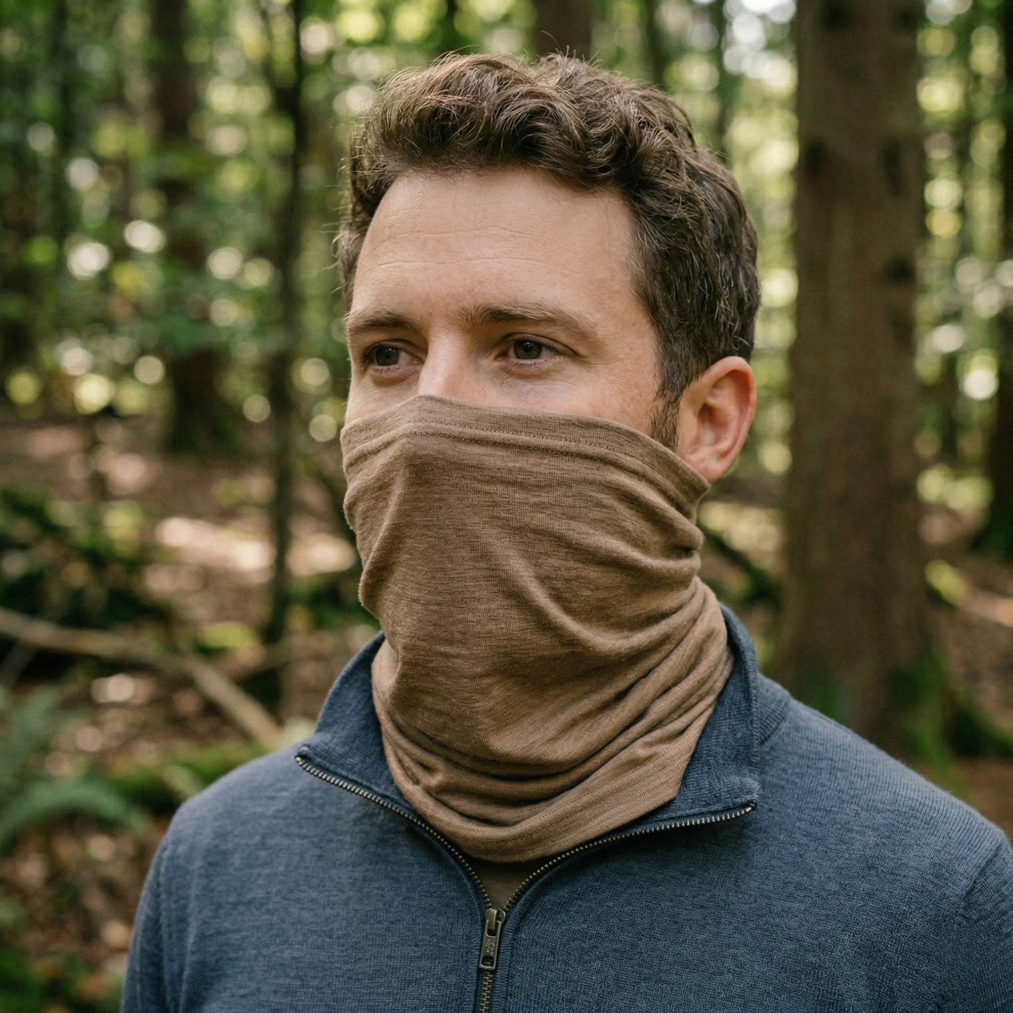 100% Merino Wool Long Neck Gaiter For Men