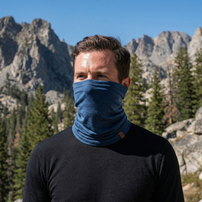 100% Merino Wool Long Neck Gaiter For Men