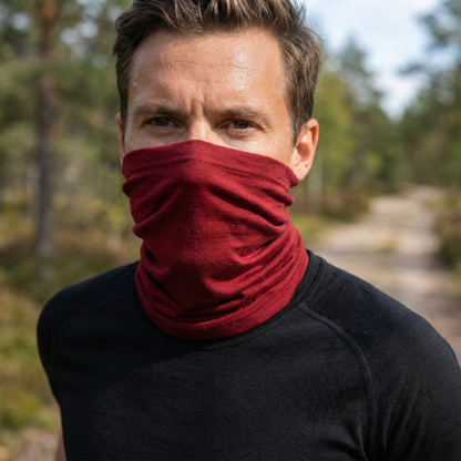 100% Merino Wool Long Neck Gaiter For Men
