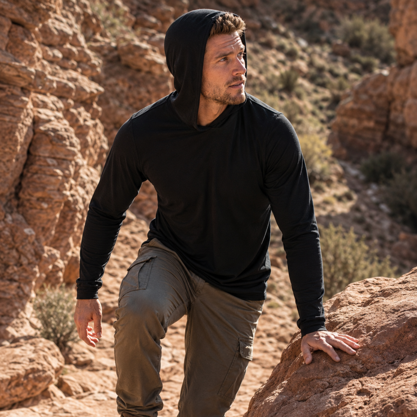 Men's Lightweight Sun Hoodie 35+ UPF