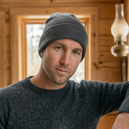 Men's Knit Beanie Cashmere Blend