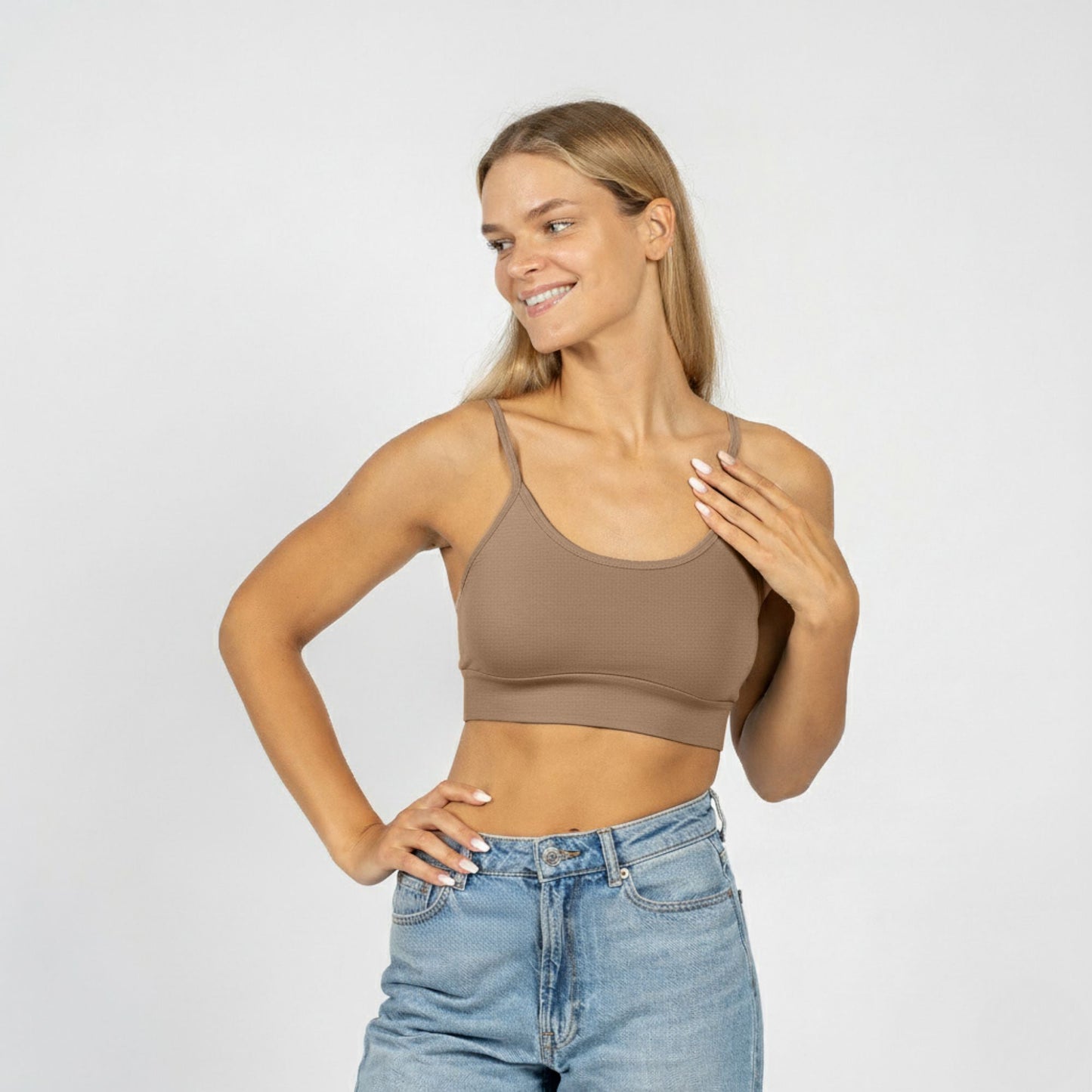 Women's Natural 100% Merino Wool Bralette