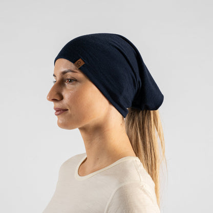 Women's 160gsm Merino Tube Neck Gaiter Navy Blue
