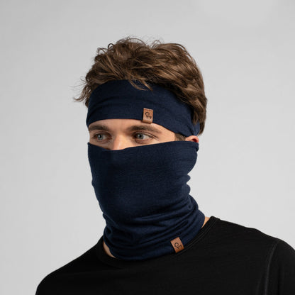 Men's Headband & Gaiter 2-Piece Navy Blue