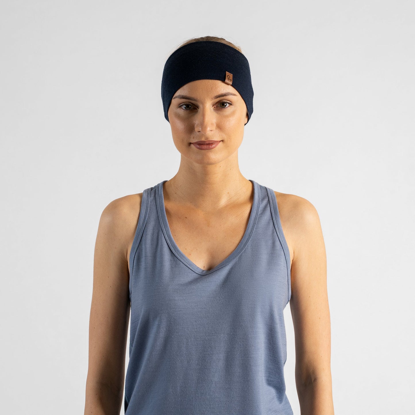 Women's 100% Merino Headband Navy Blue